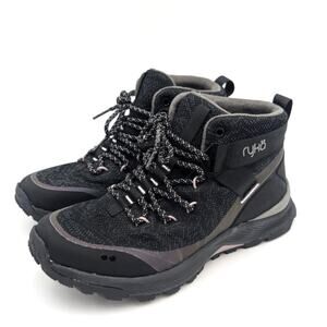 Ryka Trailhead Lifestyle Hiking Booties Lace-Up Women's Black Size US7W EU37